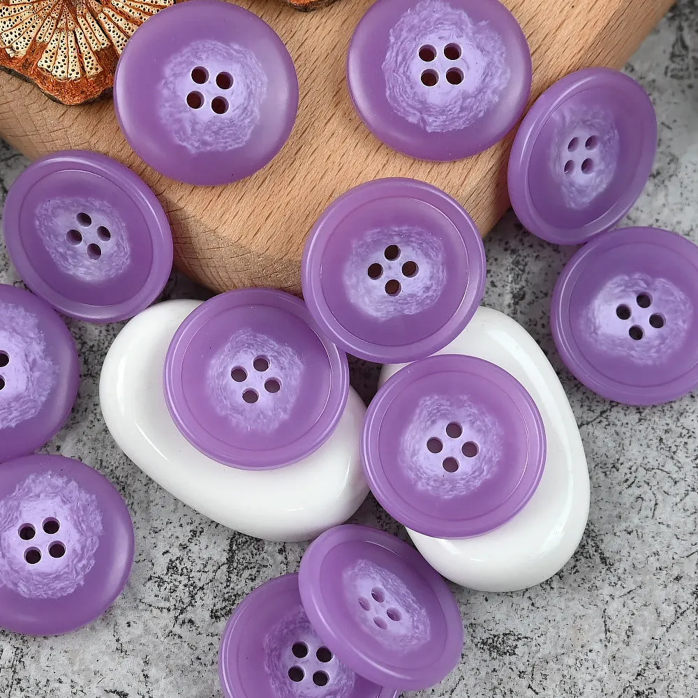 15-25mm Round 4 Hole Colorful Patterned Urea Buttons for Casual Suits Vests