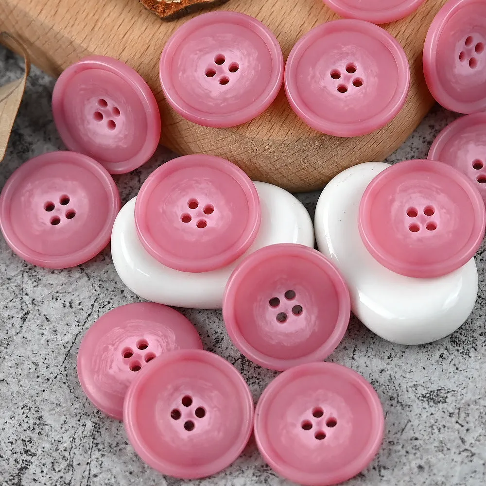15-25mm Round 4 Hole Colorful Patterned Urea Buttons for Casual Suits Vests