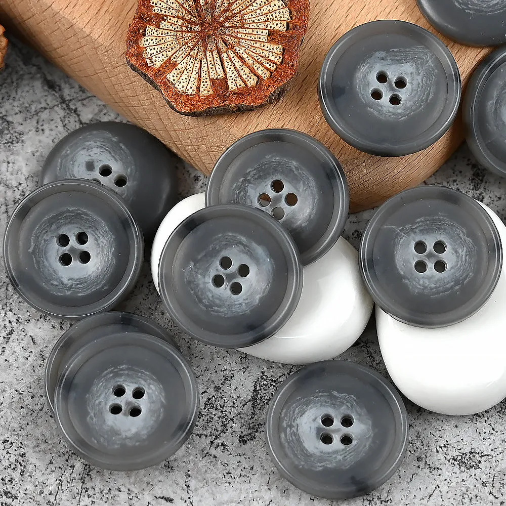 15-25mm Round 4 Hole Colorful Patterned Urea Buttons for Casual Suits Vests