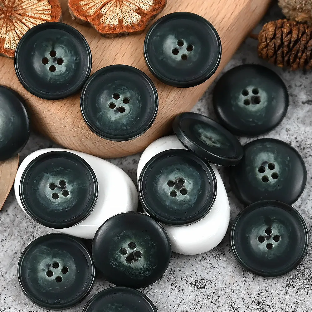 15-25mm Round 4 Hole Colorful Patterned Urea Buttons for Casual Suits Vests