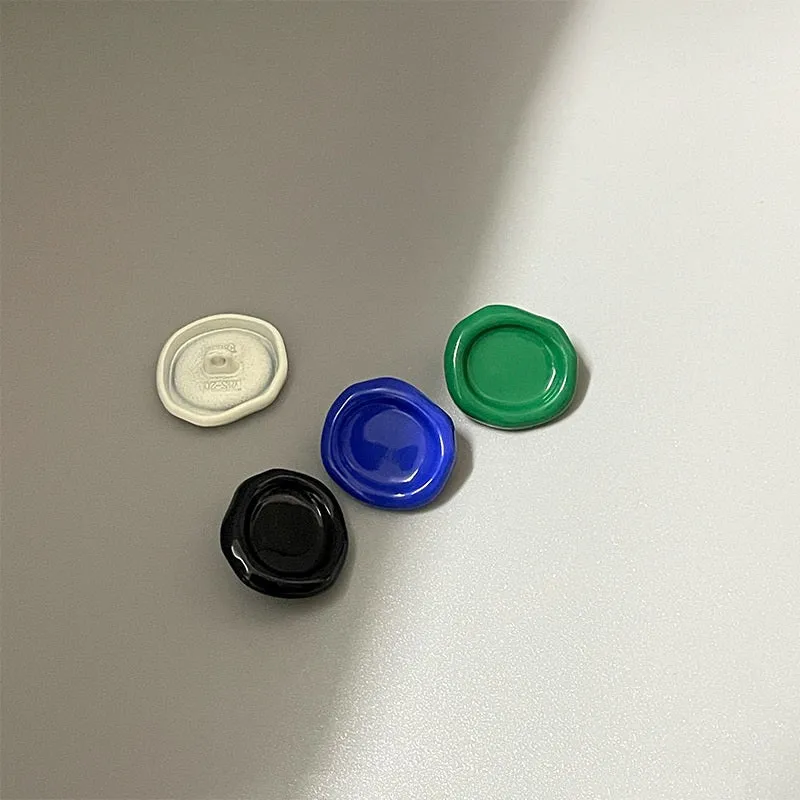 20mm Oval Concave Colorful Metal Shank Buttons for Suit Jackets 20pcs