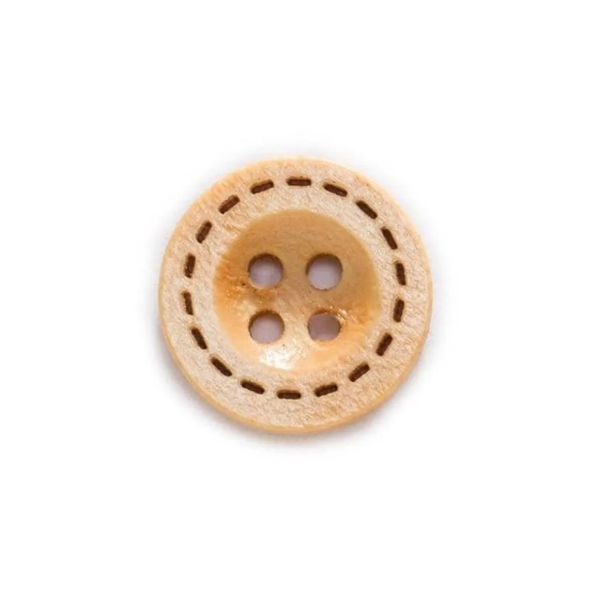 50pcs 13mm-18mm 4 Hole Wooden Buttons for Sewing Clothing Jacket Blazer Sweaters