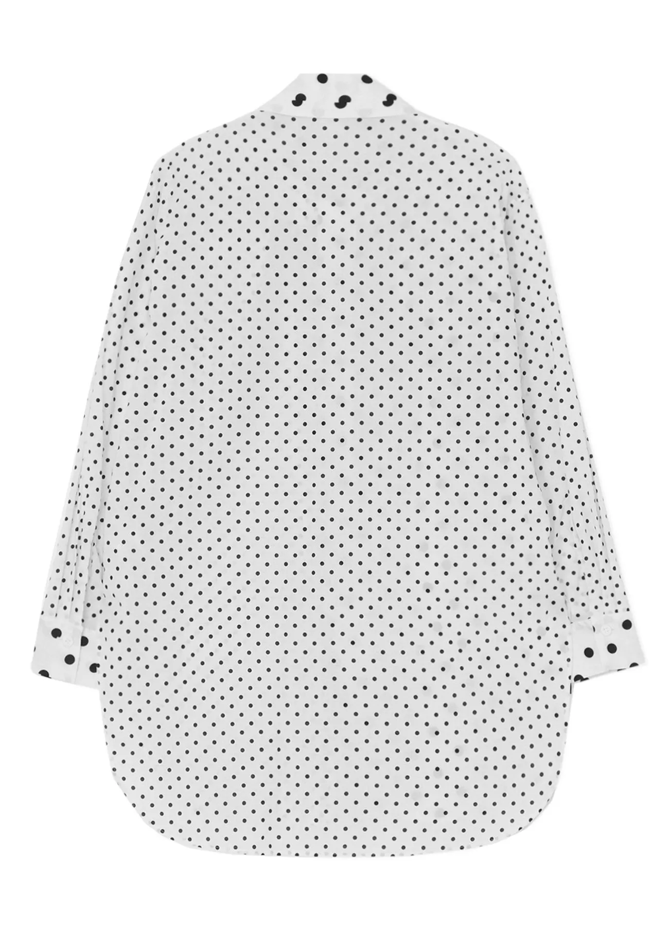 60/- COTTON LAWN DOT PRINT SQUARE COLLAR SHIRT