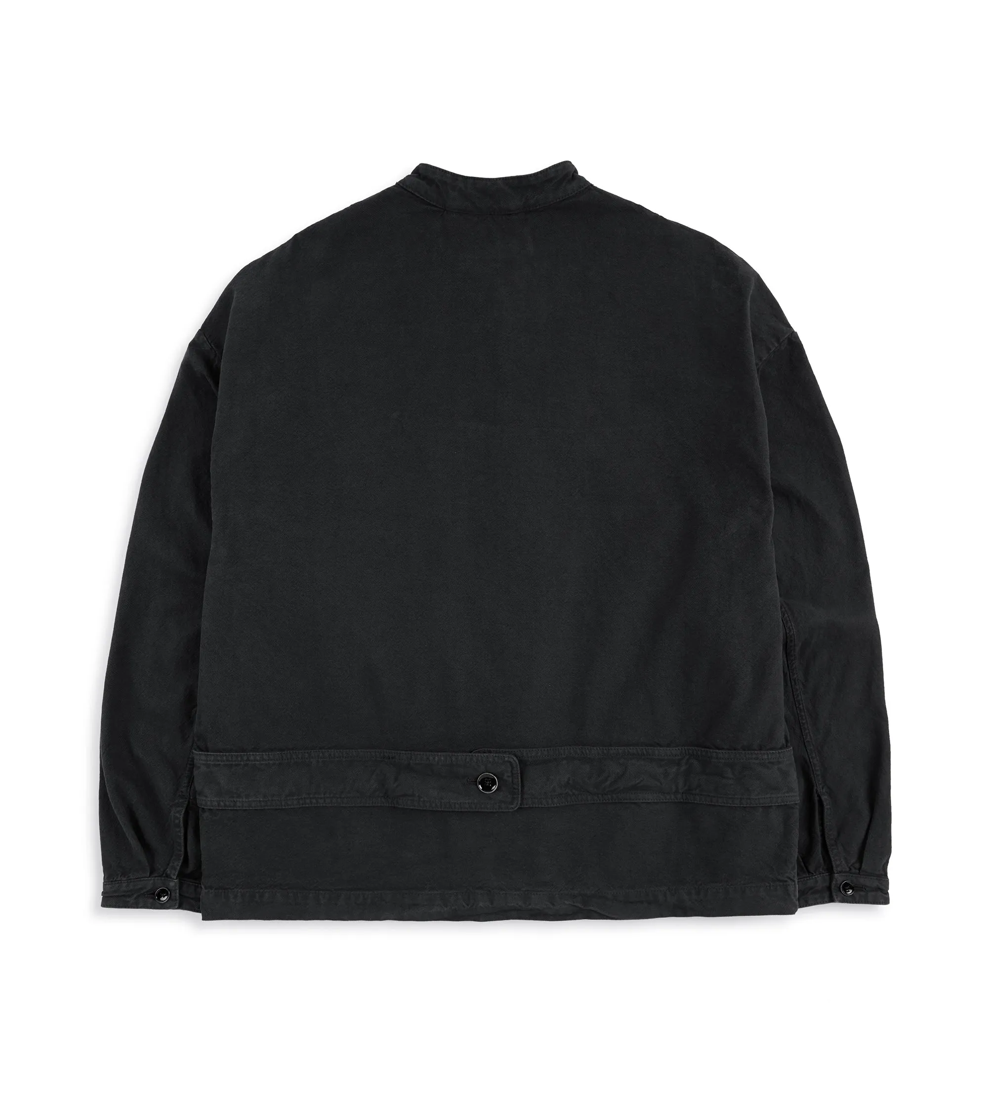 A Kind of Guise Jaspal Cotton Jacket: Washed Black