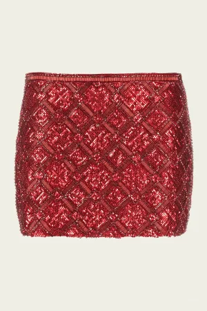 Aaliyah Skirt in Red