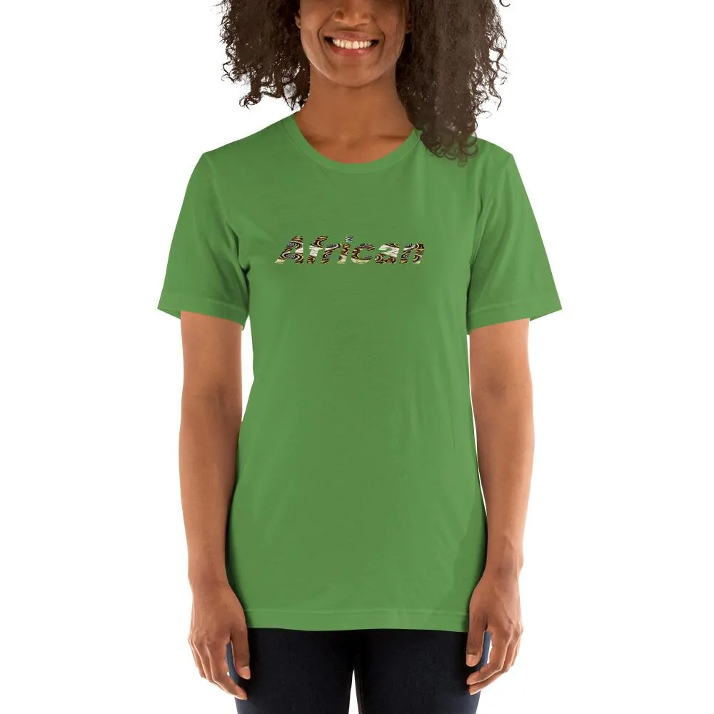 African Print Color Short-Sleeve Unisex T-Shirt