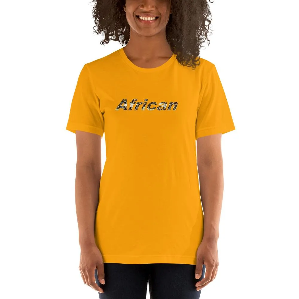 African Print Color Short-Sleeve Unisex T-Shirt