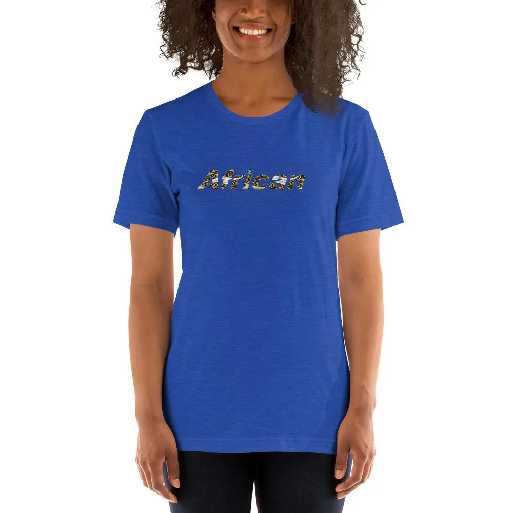 African Print Color Short-Sleeve Unisex T-Shirt