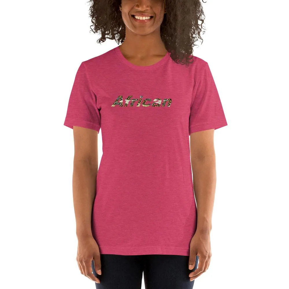 African Print Color Short-Sleeve Unisex T-Shirt