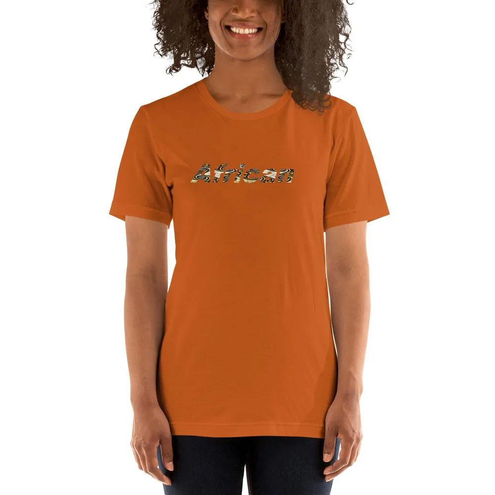 African Print Color Short-Sleeve Unisex T-Shirt