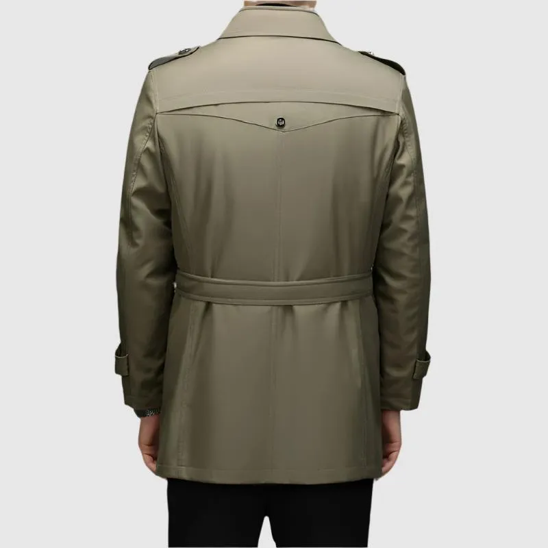 Alessandro Veneti Double Breasted Windbreaker