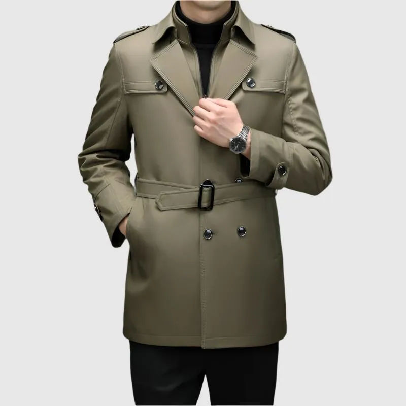Alessandro Veneti Double Breasted Windbreaker