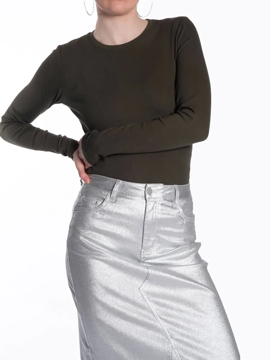 Alexa Long Sleeve Tee - Deep Depths