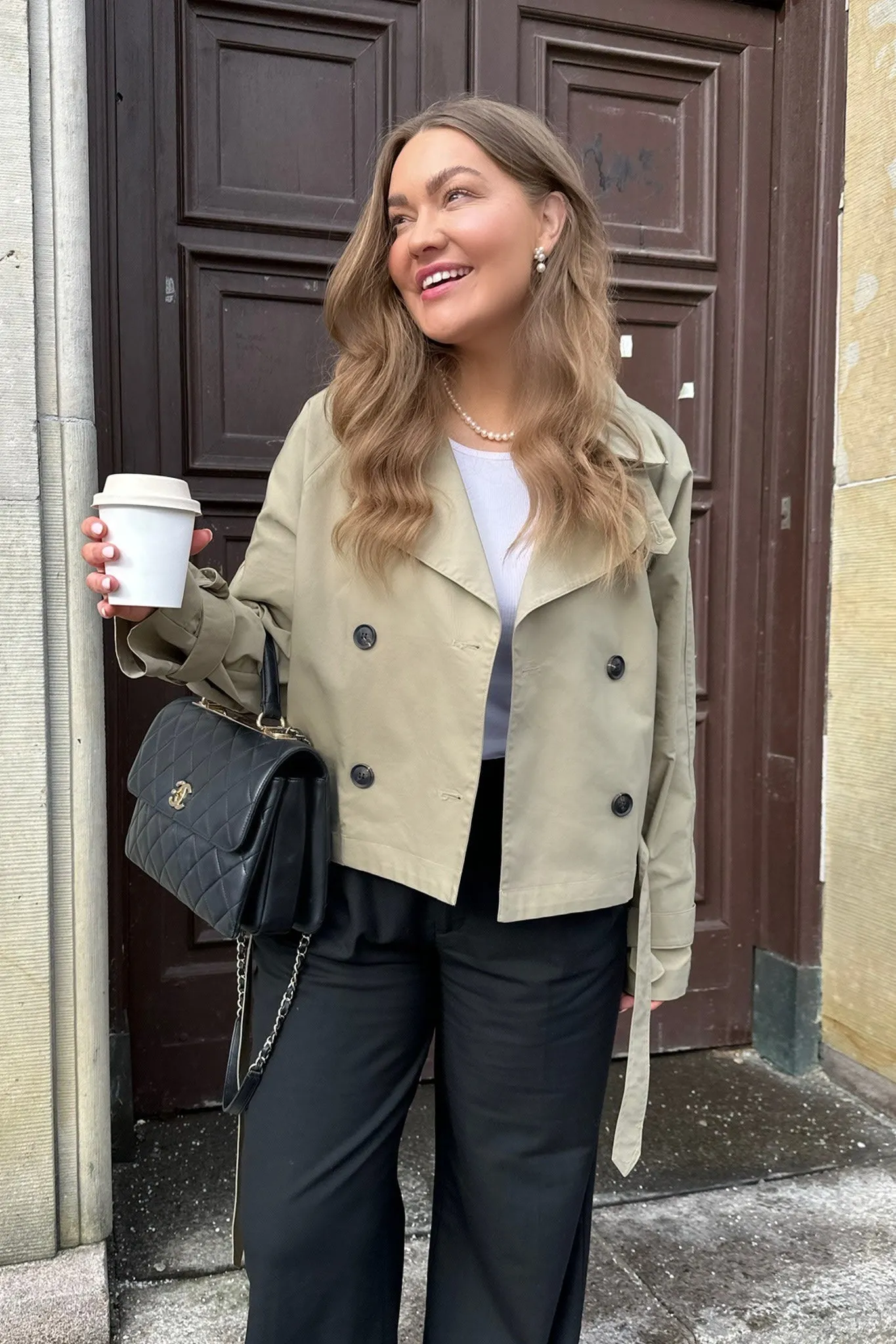 AlmaIC Trenchcoat - Mørk Beige