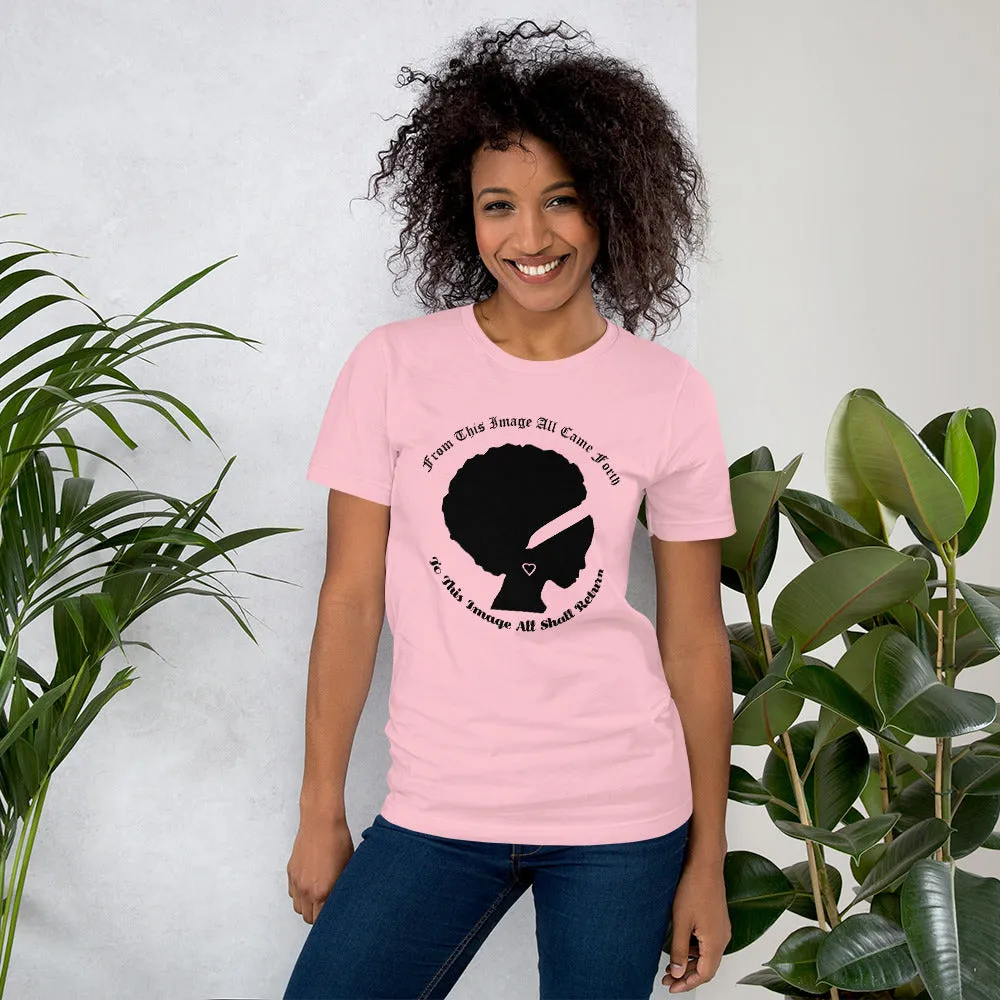 Ameeru Premium Afro Origins black text Short-Sleeve Unisex T-Shirt
