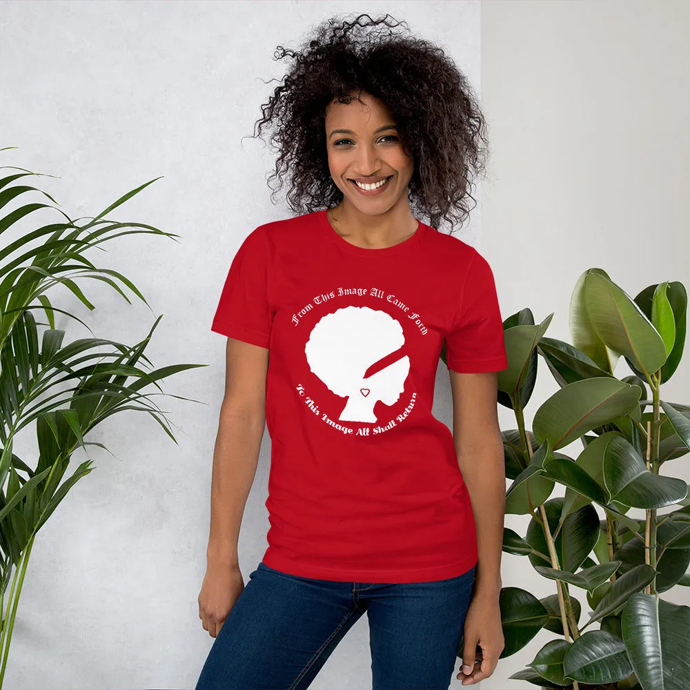Ameeru Premium Afro Origins white text Short-Sleeve Unisex T-Shirt