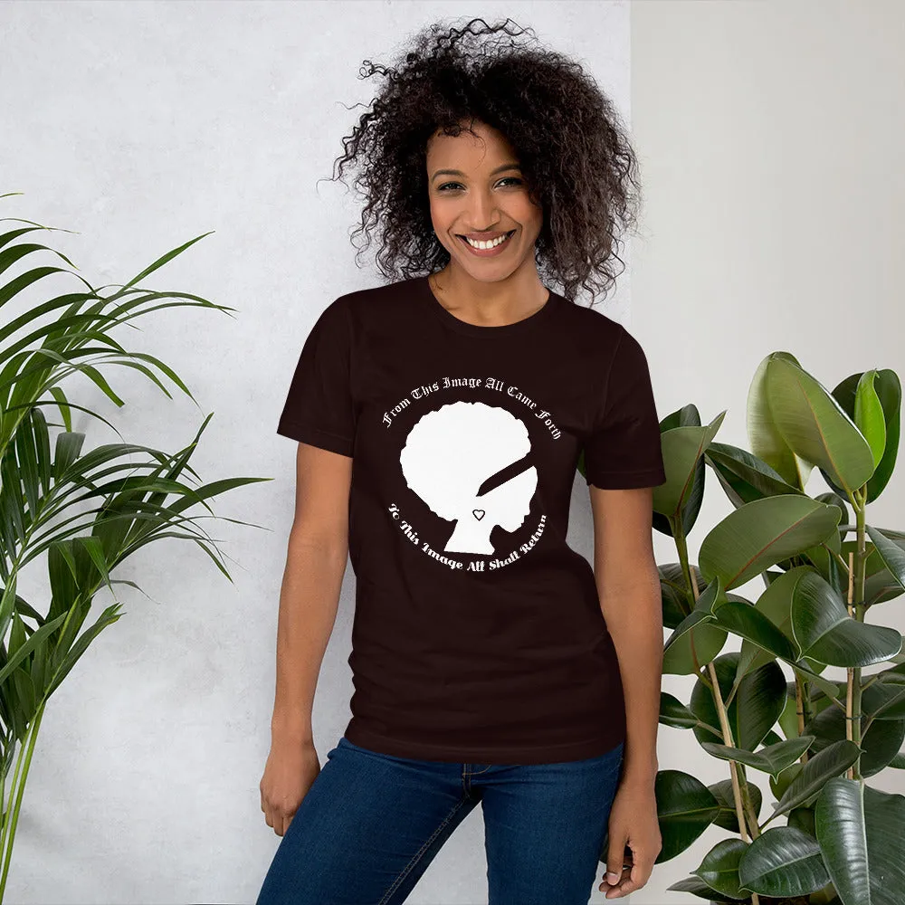 Ameeru Premium Afro Origins white text Short-Sleeve Unisex T-Shirt