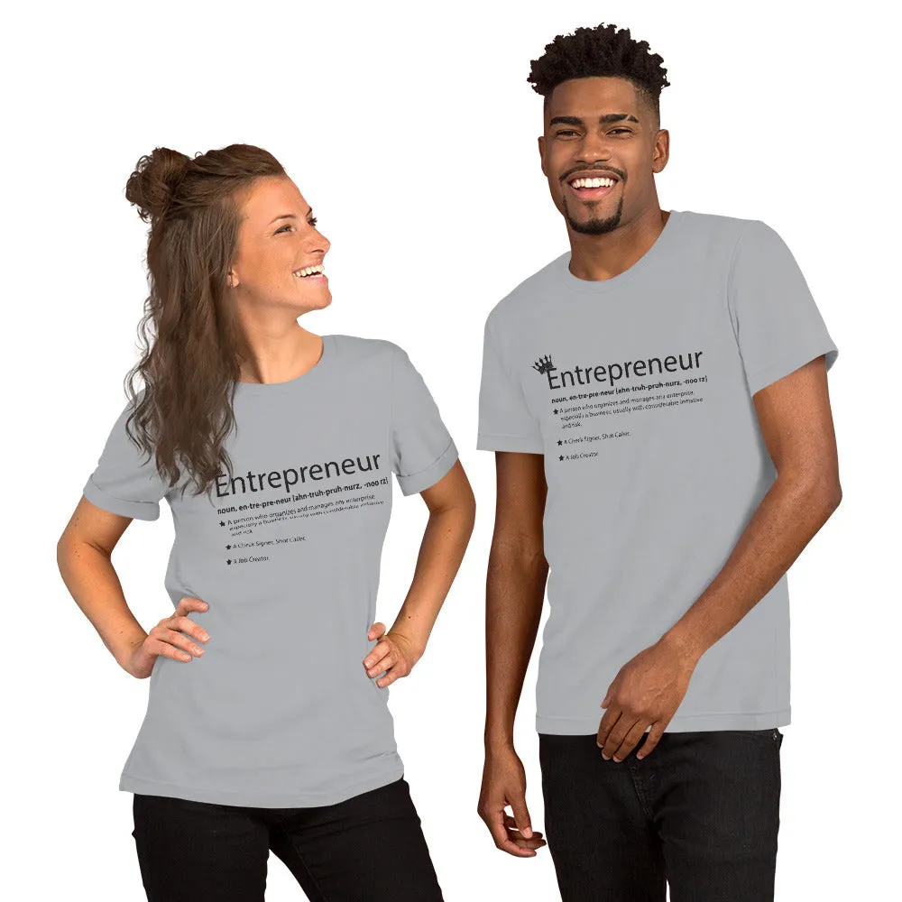Ameeru Premium Entrepreneur Style black text Short-Sleeve Unisex T-Shirt