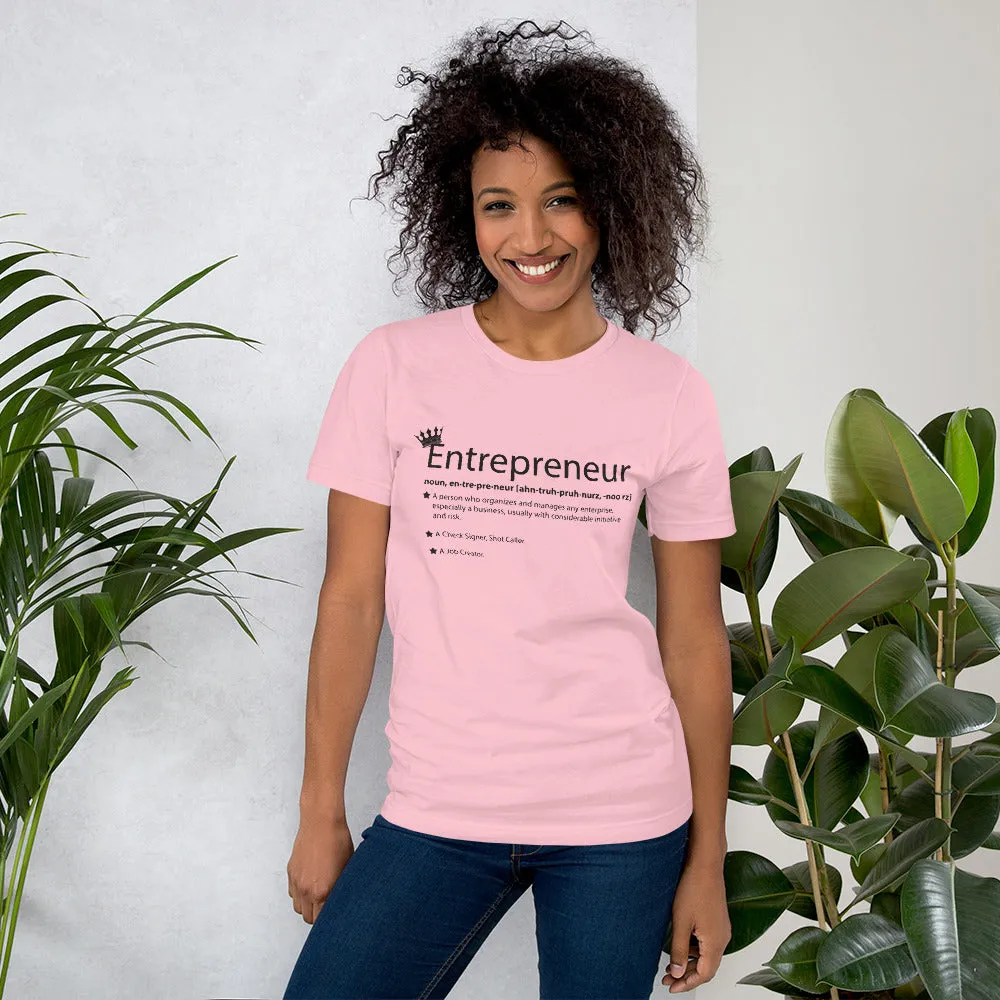 Ameeru Premium Entrepreneur Style black text Short-Sleeve Unisex T-Shirt