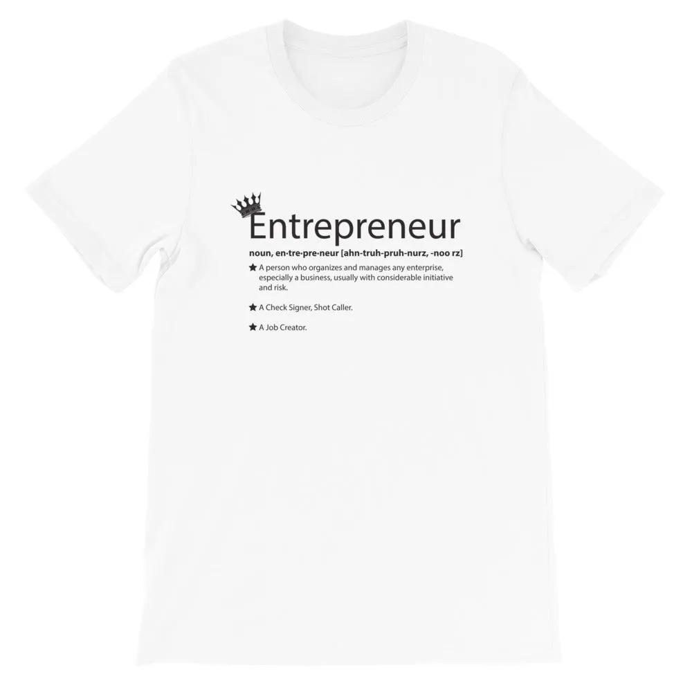 Ameeru Premium Entrepreneur Style black text Short-Sleeve Unisex T-Shirt