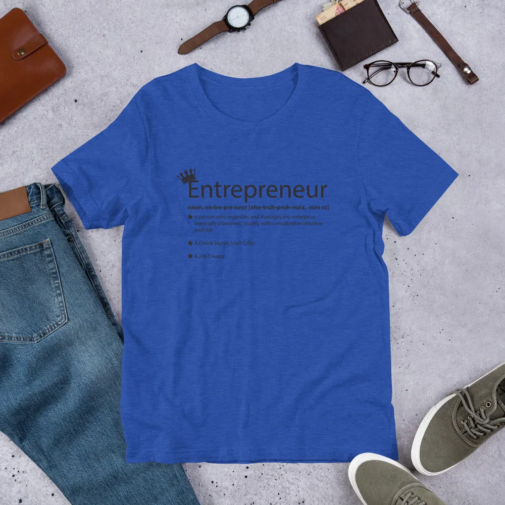 Ameeru Premium Entrepreneur Style black text Short-Sleeve Unisex T-Shirt