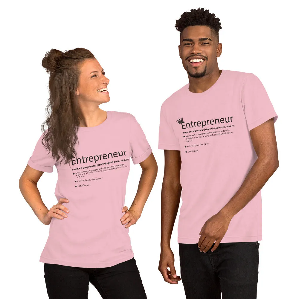 Ameeru Premium Entrepreneur Style black text Short-Sleeve Unisex T-Shirt