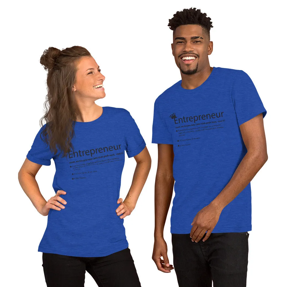 Ameeru Premium Entrepreneur Style black text Short-Sleeve Unisex T-Shirt