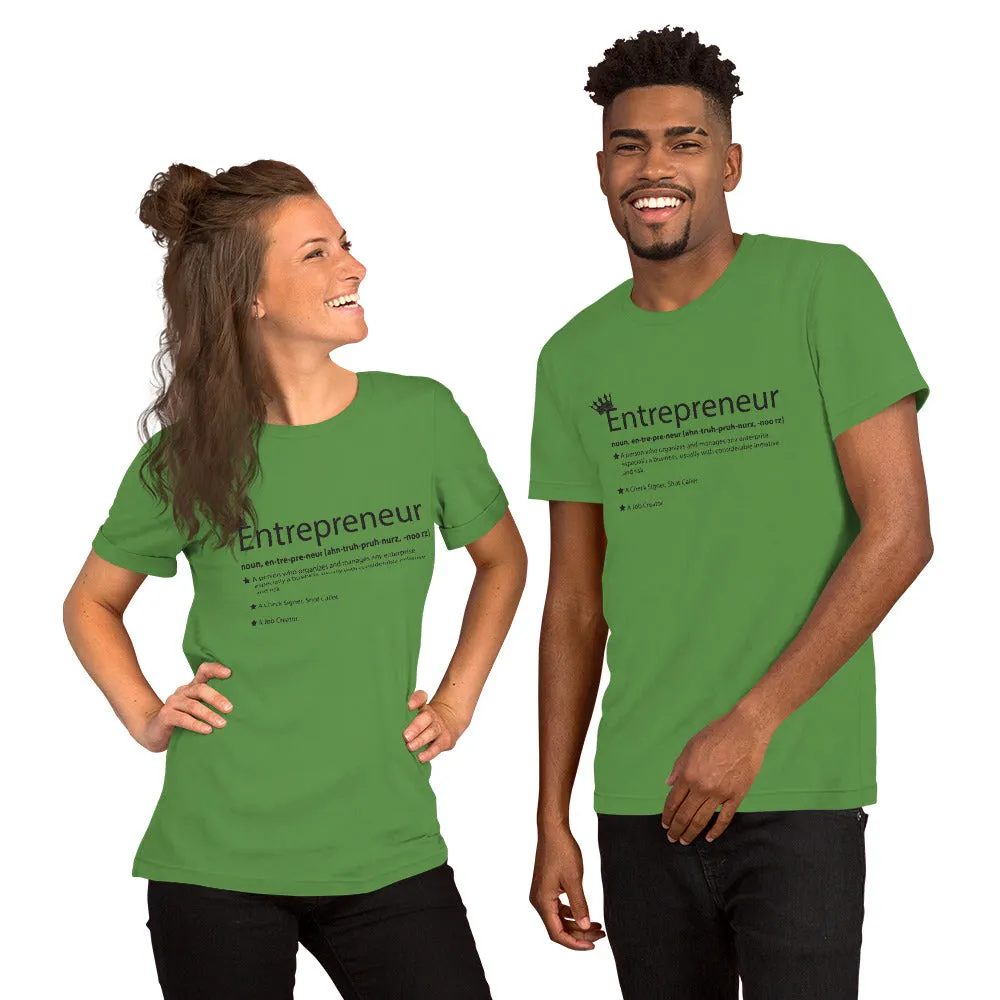 Ameeru Premium Entrepreneur Style black text Short-Sleeve Unisex T-Shirt