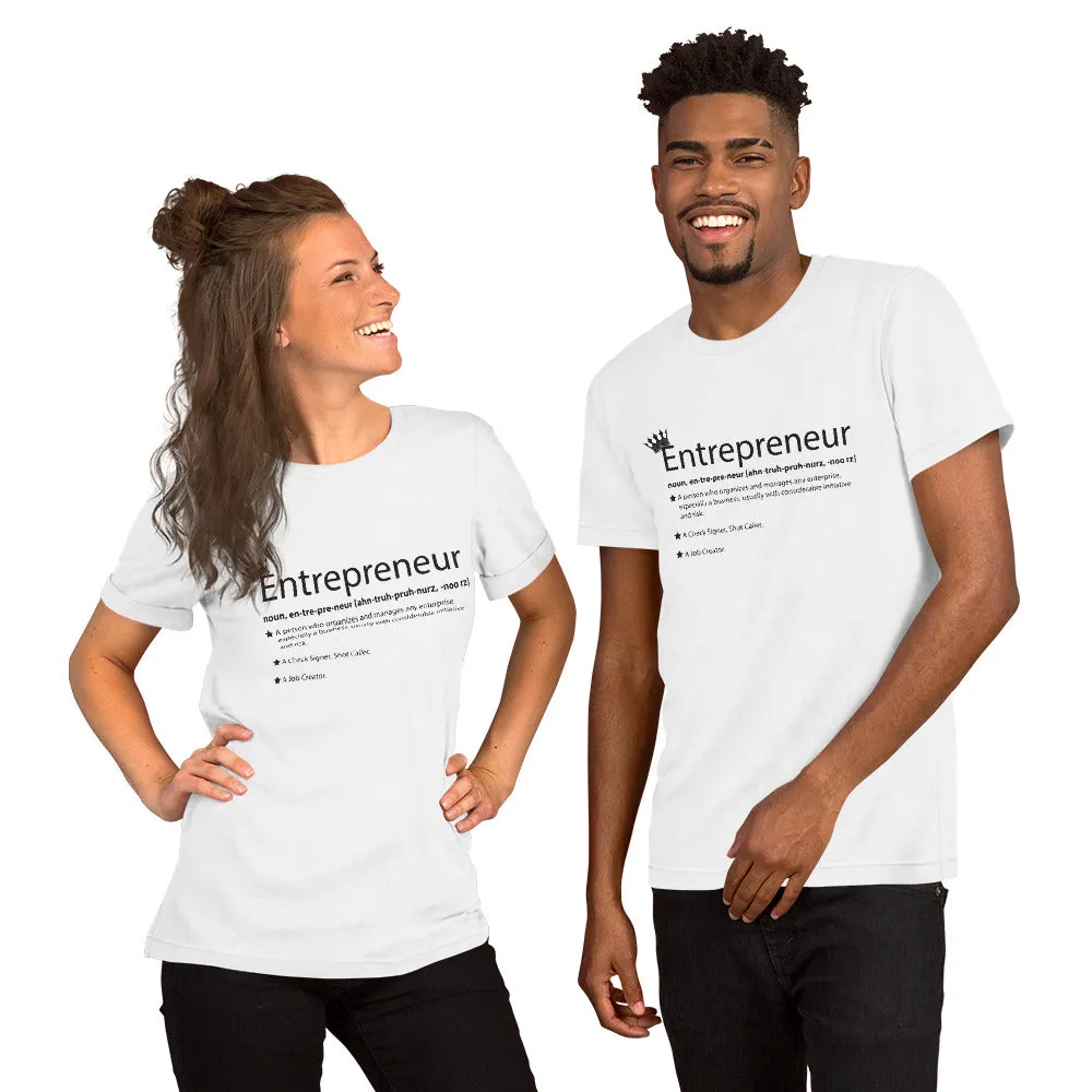 Ameeru Premium Entrepreneur Style black text Short-Sleeve Unisex T-Shirt