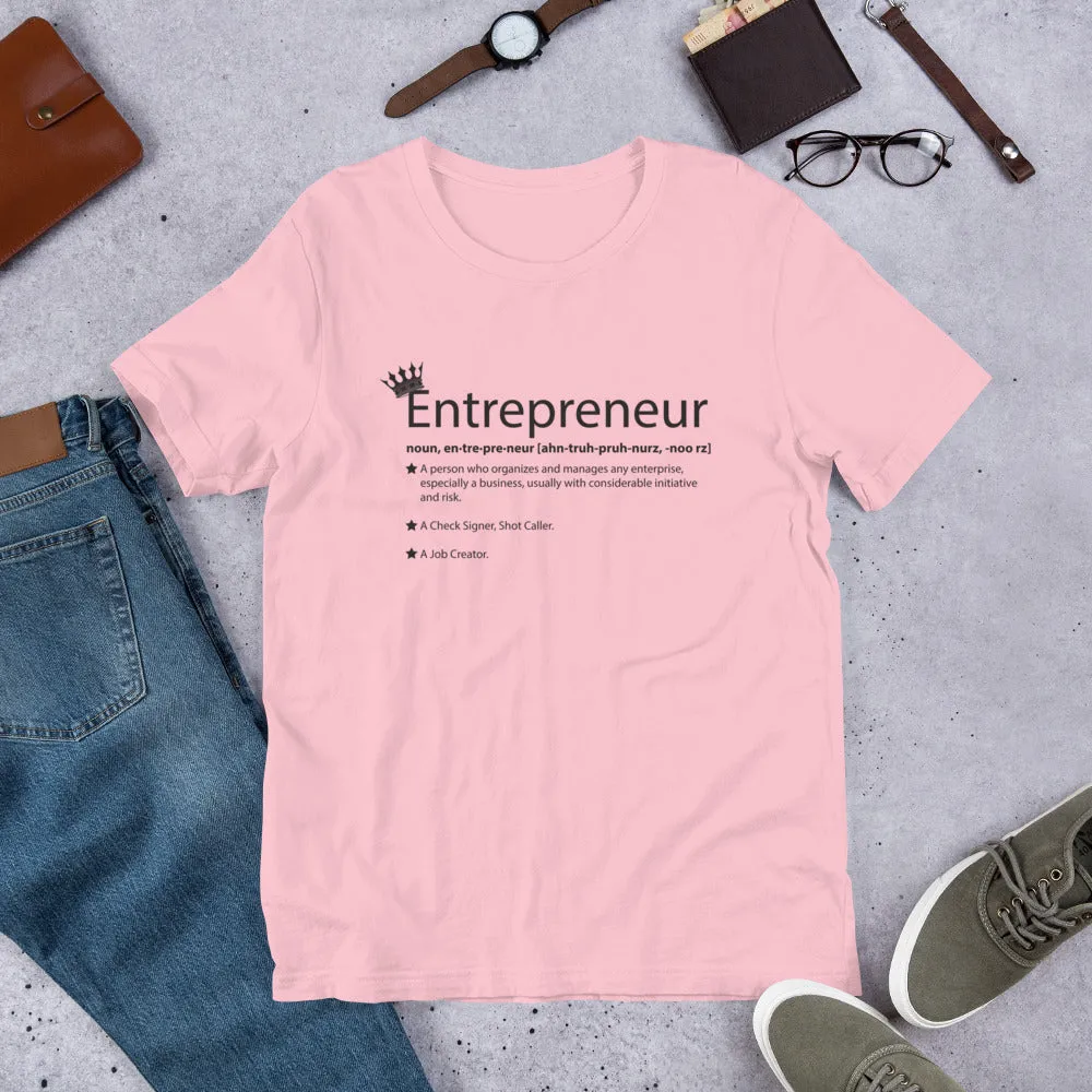 Ameeru Premium Entrepreneur Style black text Short-Sleeve Unisex T-Shirt