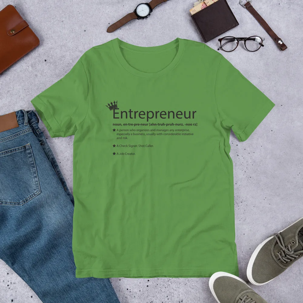 Ameeru Premium Entrepreneur Style black text Short-Sleeve Unisex T-Shirt