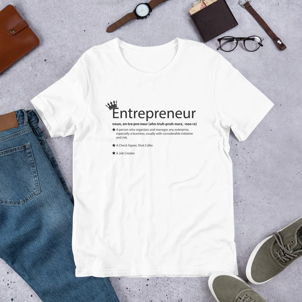 Ameeru Premium Entrepreneur Style black text Short-Sleeve Unisex T-Shirt