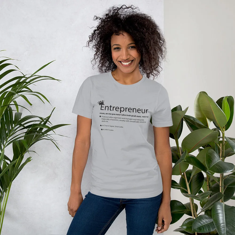Ameeru Premium Entrepreneur Style black text Short-Sleeve Unisex T-Shirt