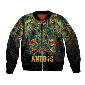 Ancient Egypt Bomber Jacket Anubis Egyptian LT15