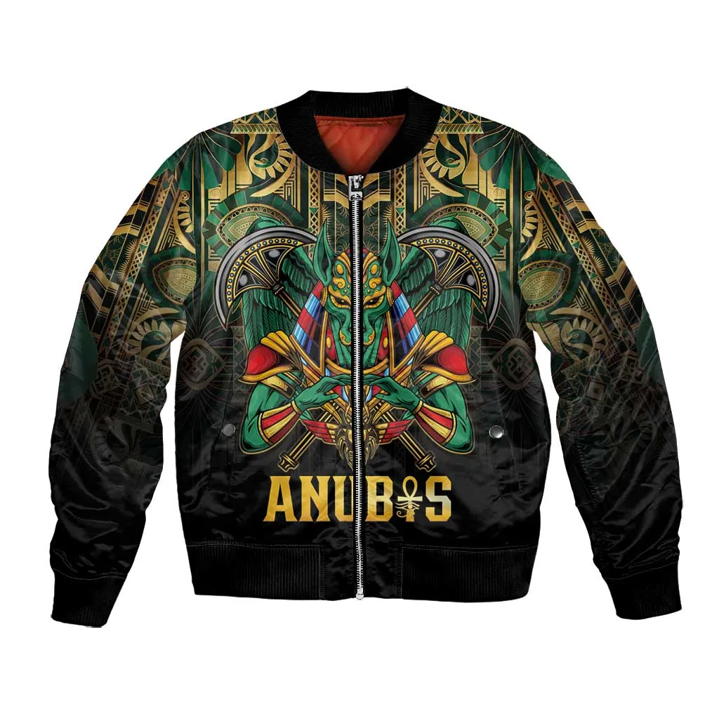 Ancient Egypt Bomber Jacket Anubis Egyptian LT15