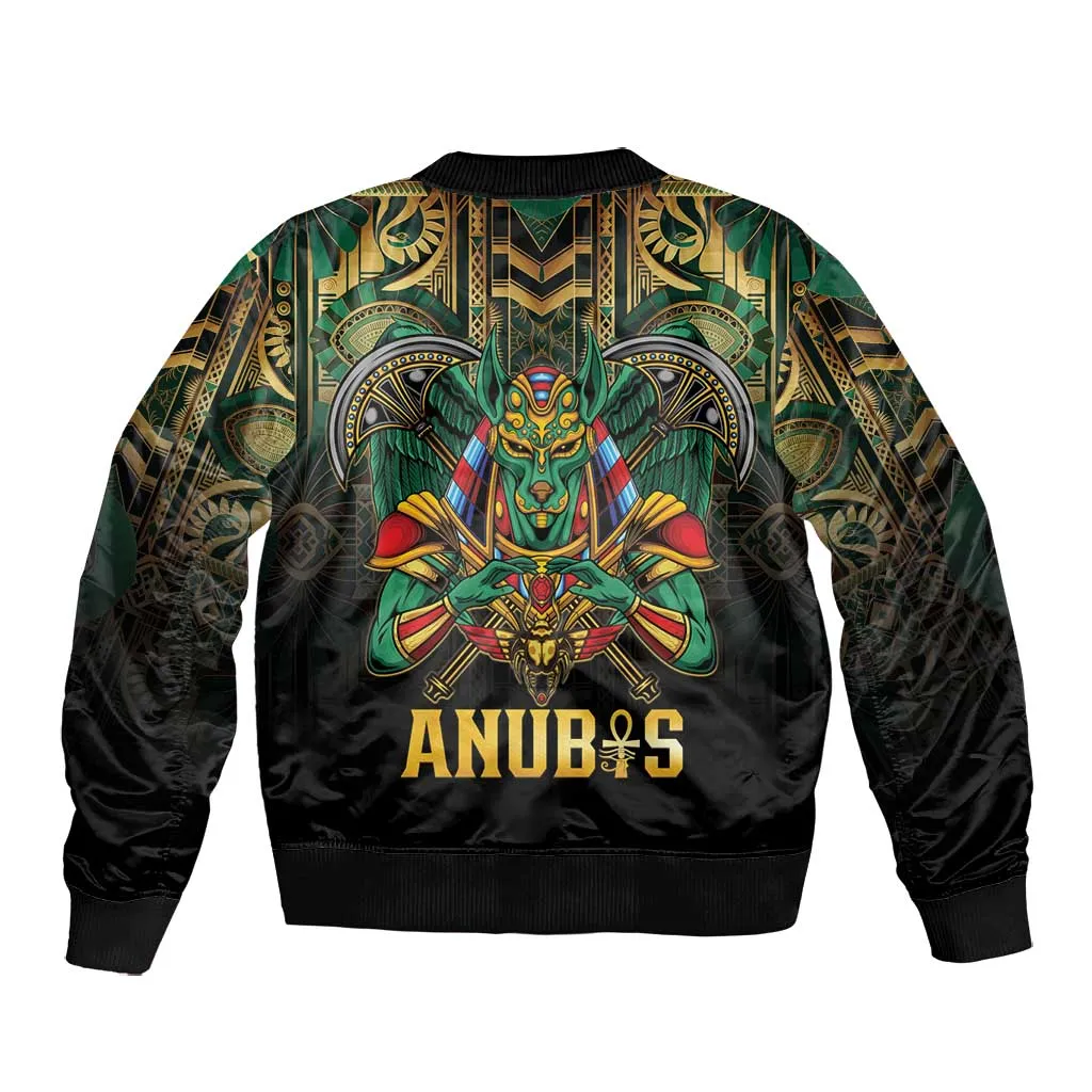 Ancient Egypt Bomber Jacket Anubis Egyptian LT15