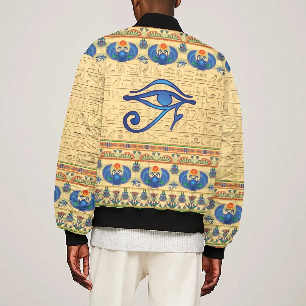 Ancient Egypt Scarab Beetle Bomber Jacket LT9