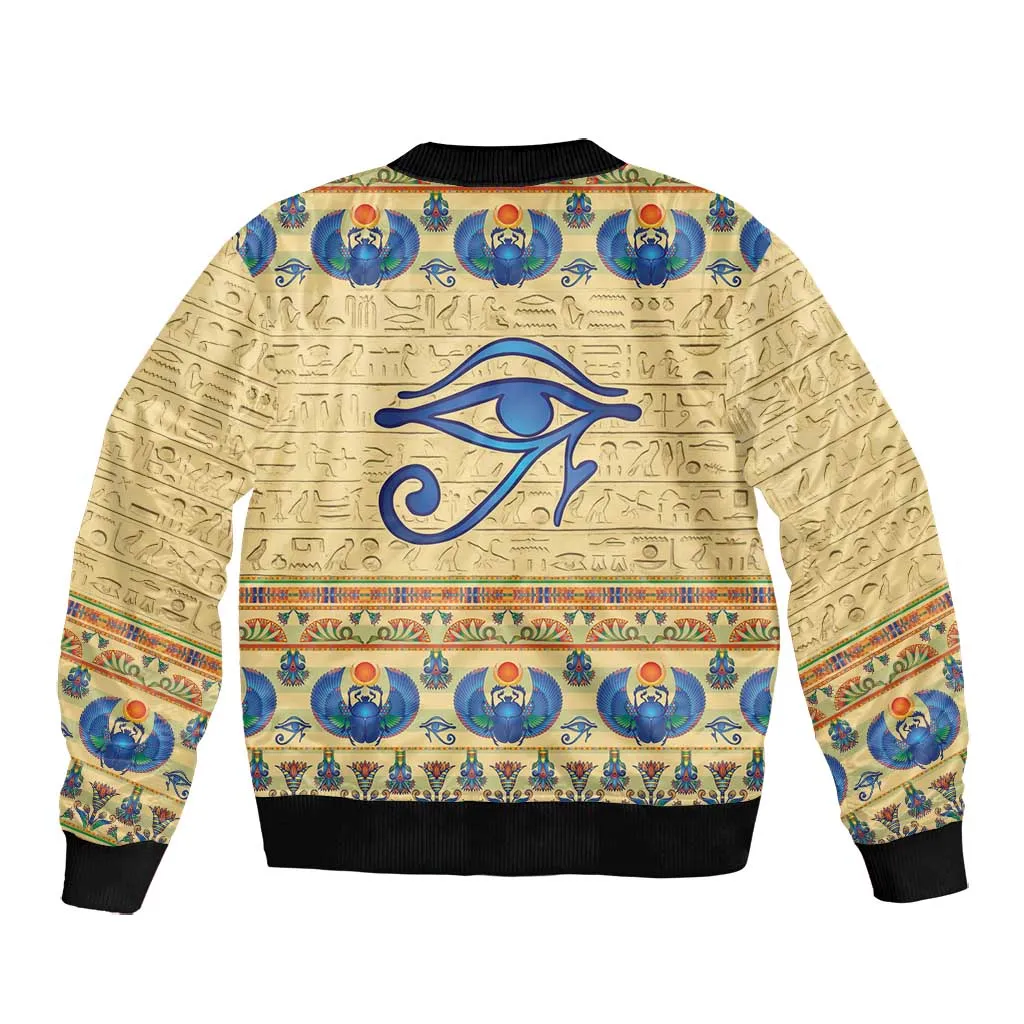 Ancient Egypt Scarab Beetle Bomber Jacket LT9