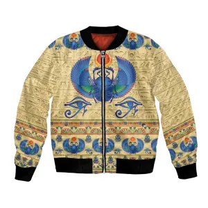 Ancient Egypt Scarab Beetle Bomber Jacket LT9