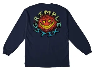 Anti Hero L/S Pocket T-Shirt Grimple Stix - Navy / Multi