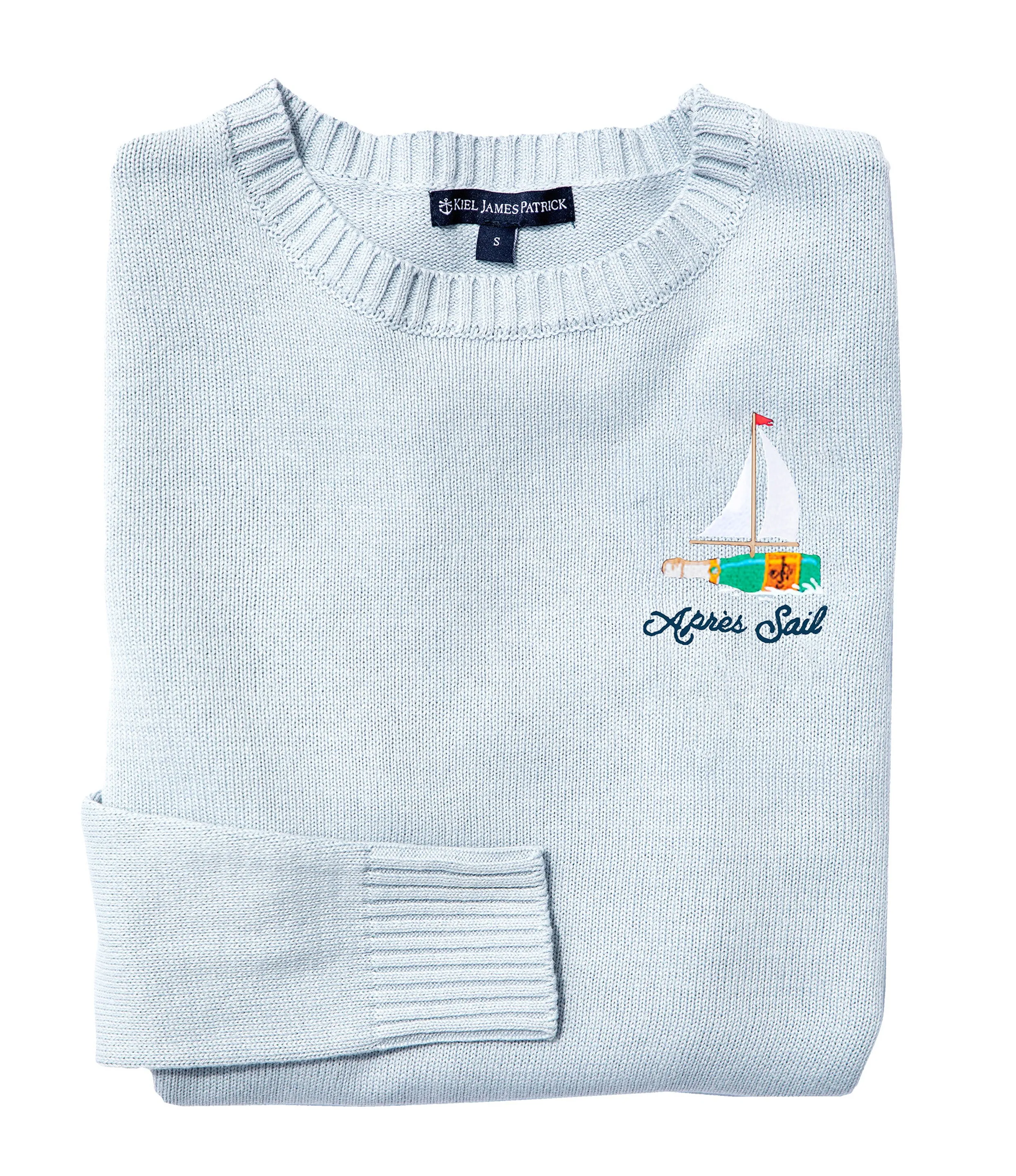 Après Sail Embroidered Sweater-Light Blue