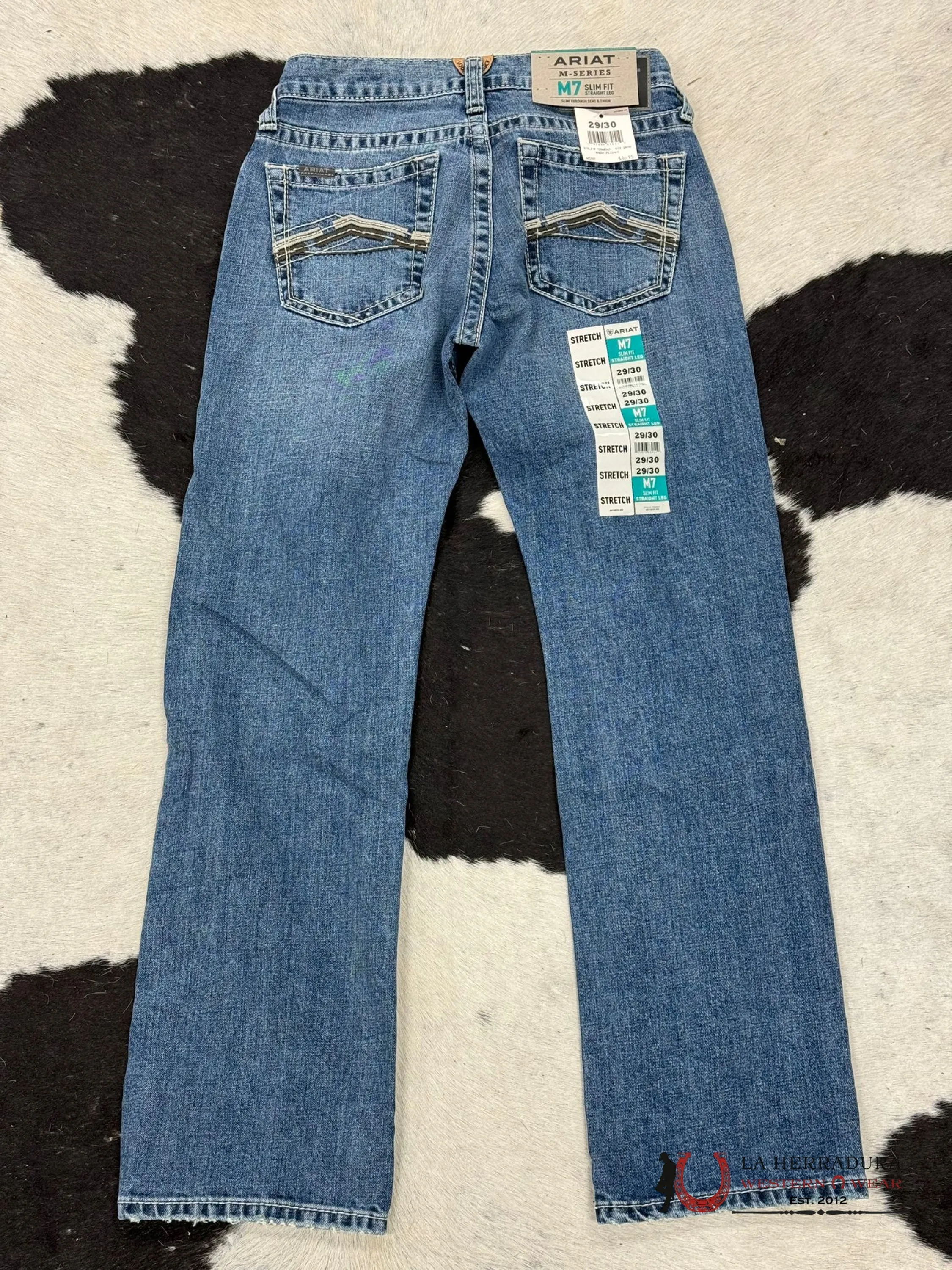 ARIAT MENS JEAN PECONIC M7 SLIM FIT STRAIGHT LEG