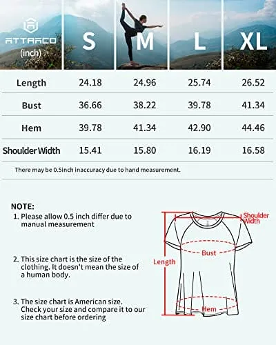 ATTRACO Open Back Yoga Shirts for Women Loose Fit Short Sleeve Exercise Gym Tops Coral
