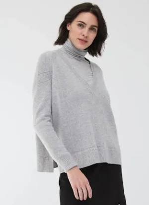 Autumn Cashmere V Neck Boxy Sweater - Sweatshirt