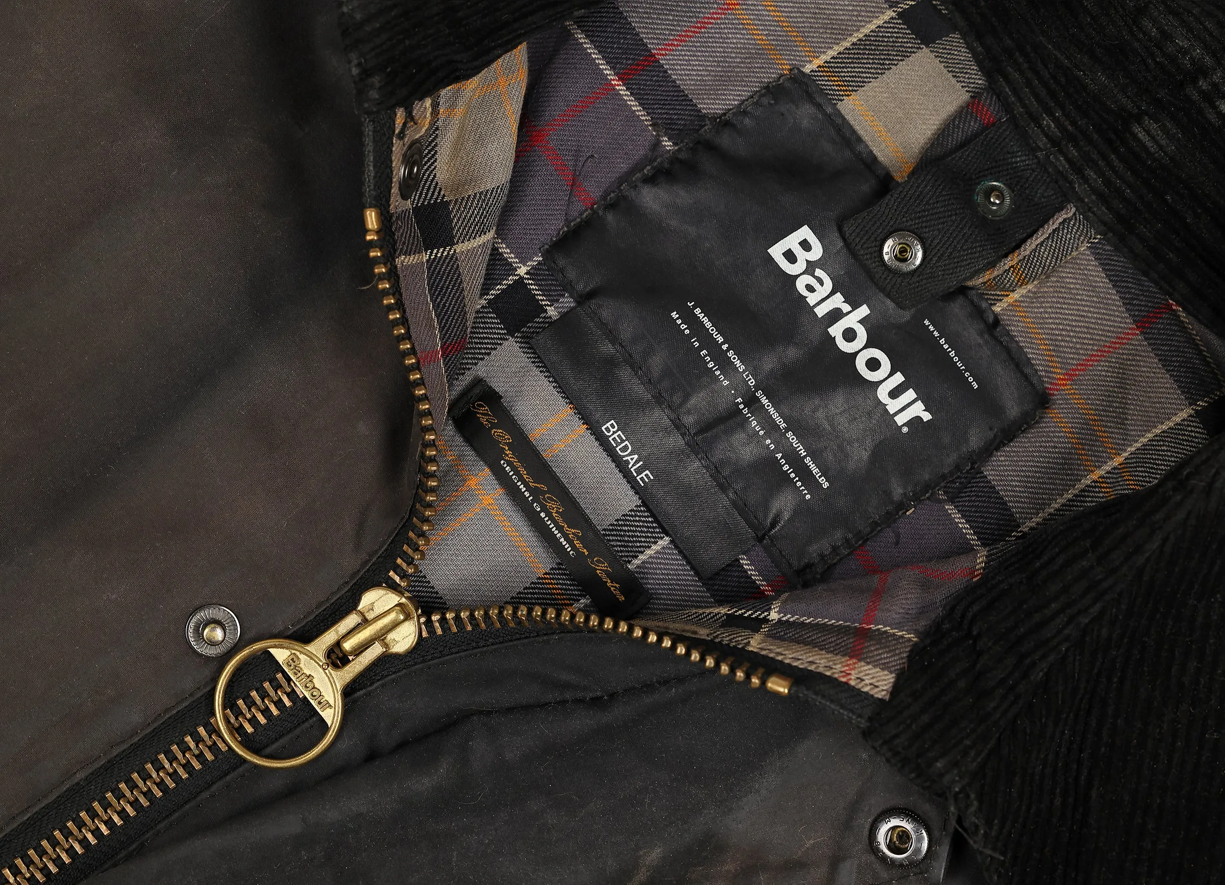 Barbour Classic Bedale Wax Jacket Coat - Blue - S