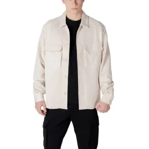 Beige Overshirt for Men
