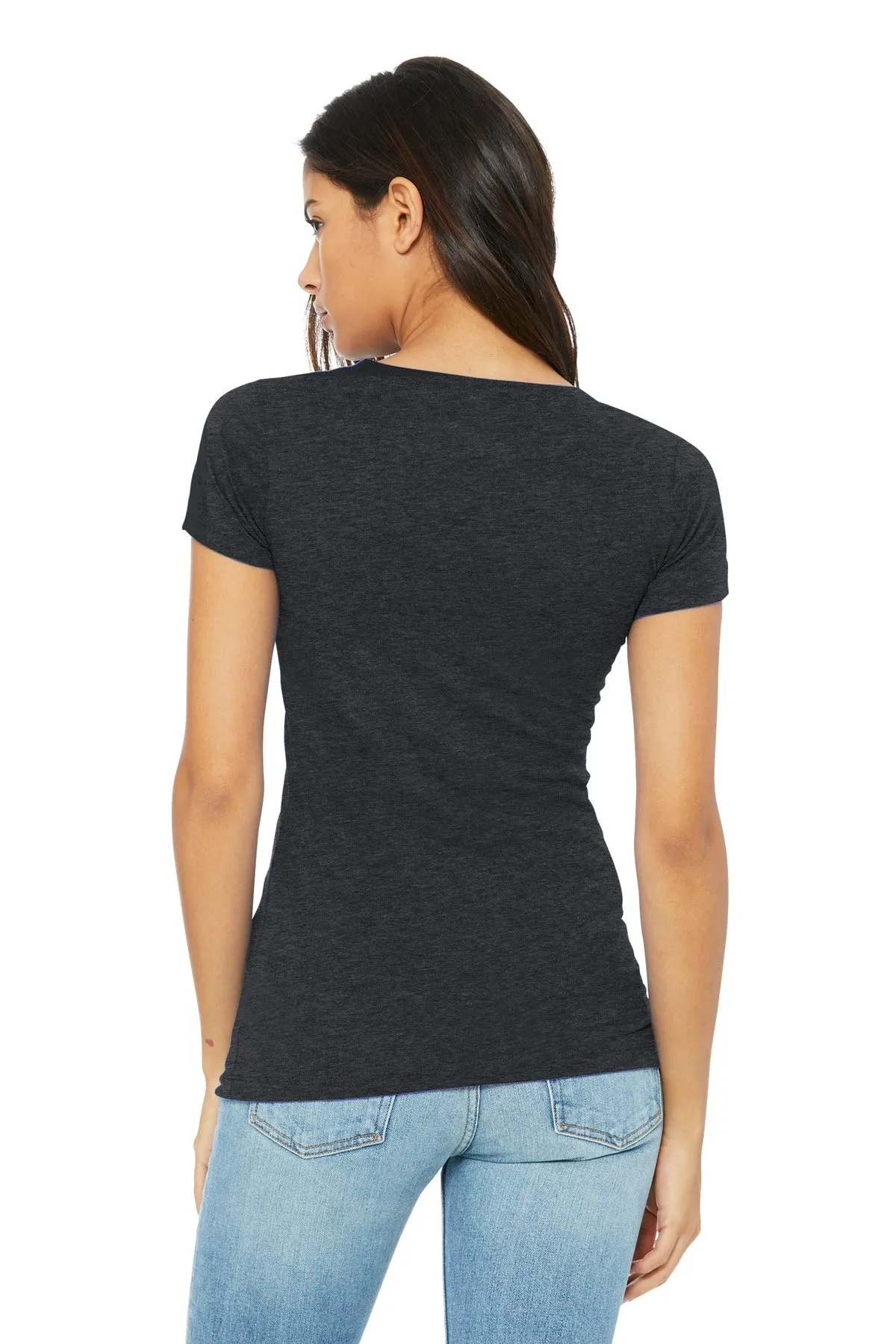 BELLA CANVAS  Women's Slim Fit Tee. BC6004 Dark Grey Heather