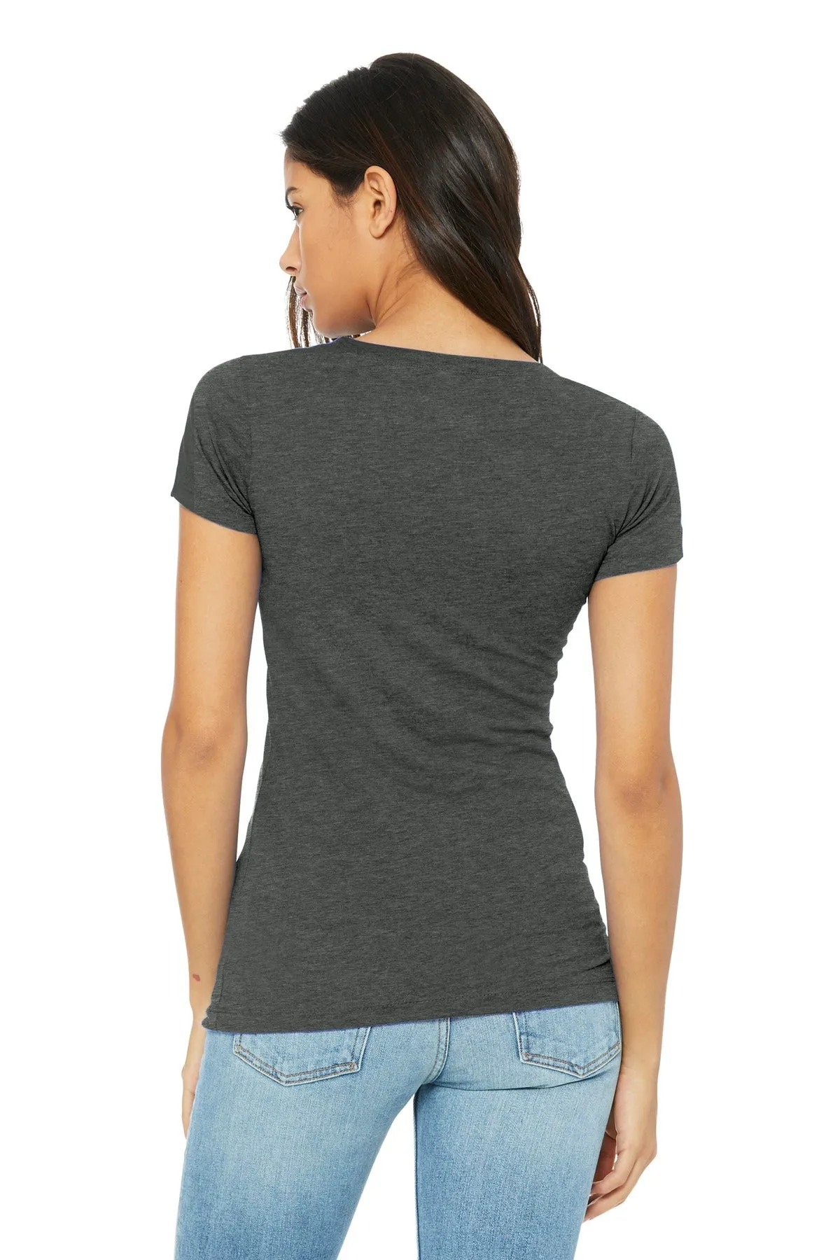 BELLA CANVAS  Women's Slim Fit Tee. BC6004 Deep Heather