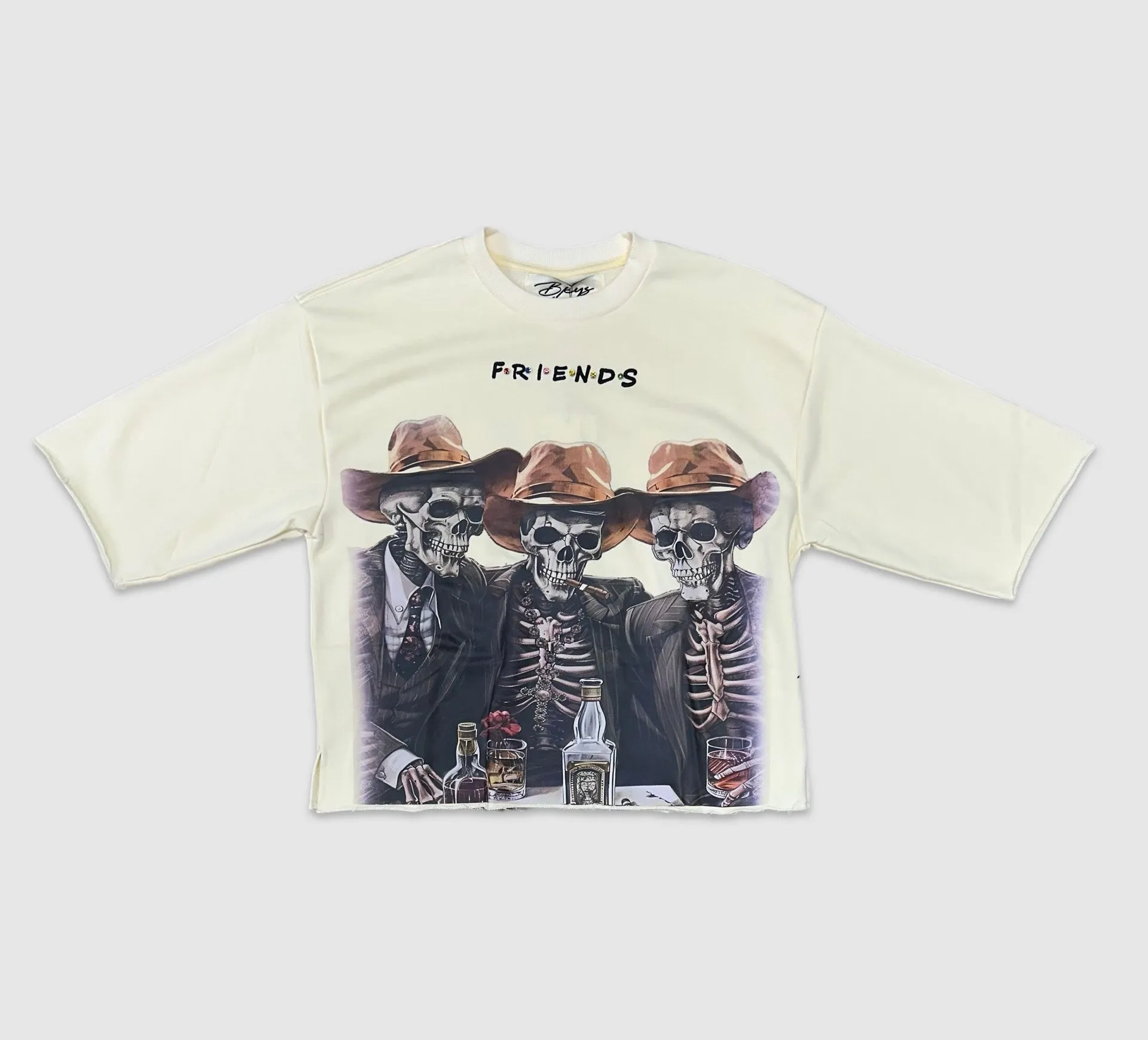 BKYS-T1246-Friends Crop Tee