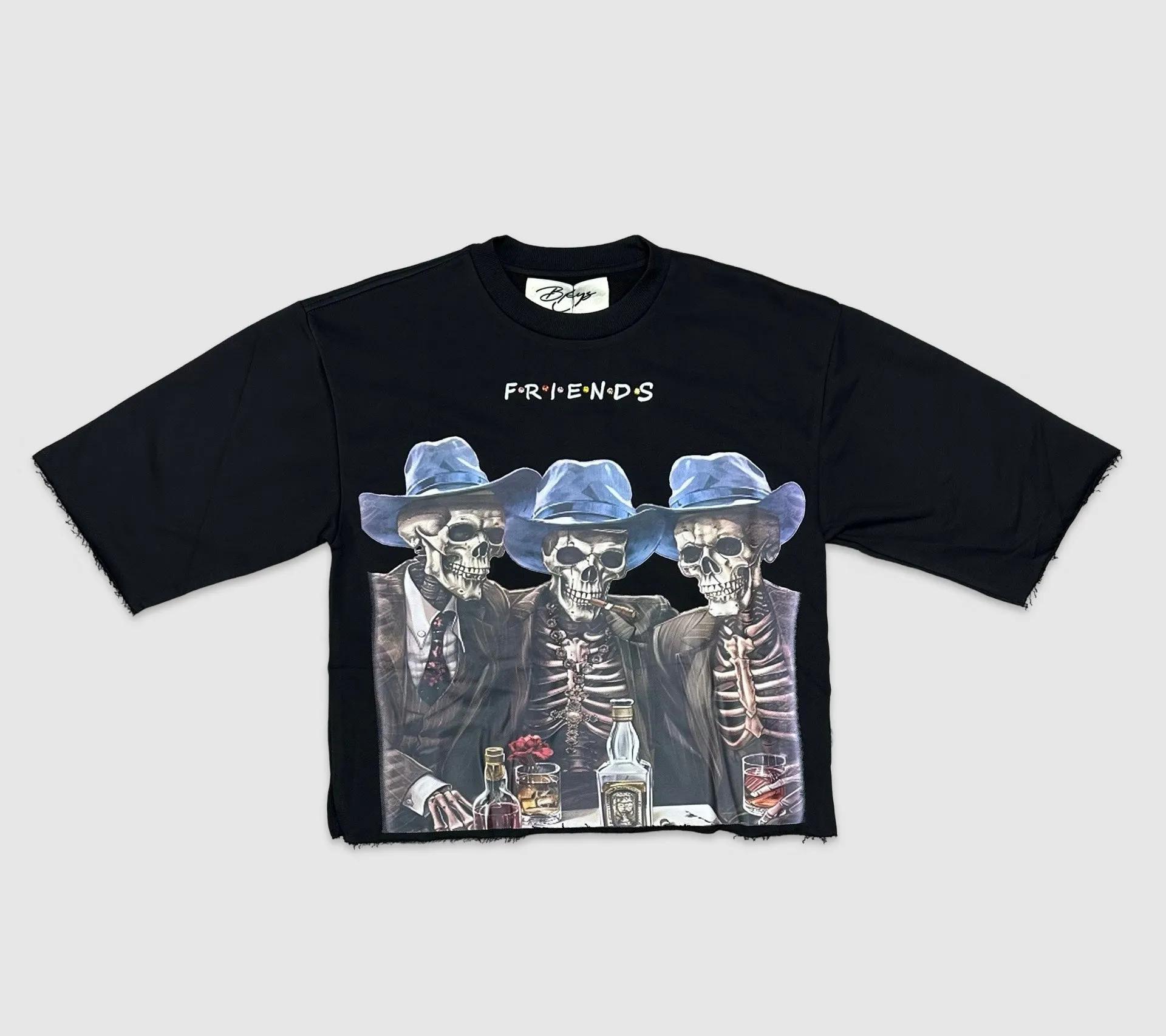 BKYS-T1246-Friends Crop Tee